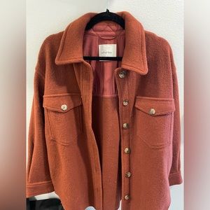 Aritzia Ganna Shirt Jacket - Rich Copper size M